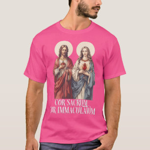 Sacred Heart Of Jesus And Immaculate Heart Of Mary T-Shirt