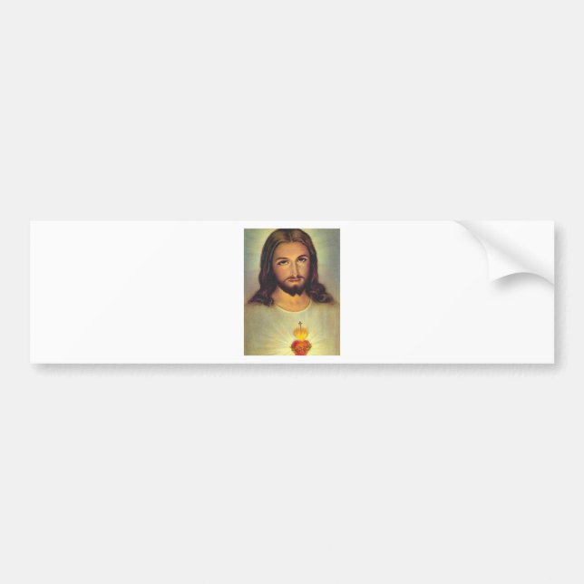 Sacred Heart of Jesus Bumper Sticker (Front)