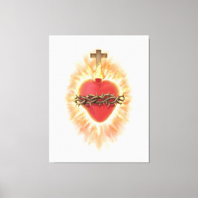 Sacred Heart of Jesus Canvas Print (Front)