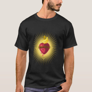 Sacred Heart of Jesus Catholic Art Traditional Lat T-Shirt