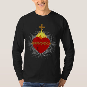 Sacred Heart Of Jesus Catholic Devotion Christian T-Shirt