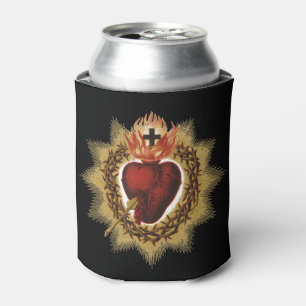 Sacred Heart of Jesus Catholic Devotion T-ShirtThe Can Cooler