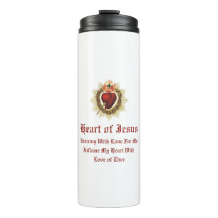 Sacred Heart of Jesus Catholic Thermal Tumber Tumbler