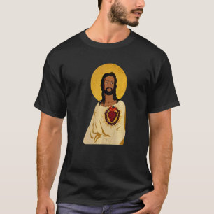 Sacred Heart Of Jesus Catholic Traditional Latin M T-Shirt