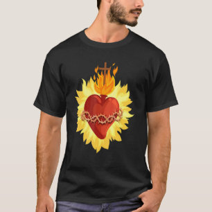 Sacred Heart Of Jesus Catholic Traditional Latin M T-Shirt
