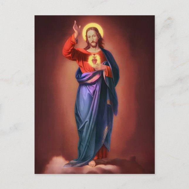 Sacred Heart of Jesus Christ Postcard (Front)