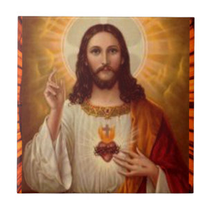 SACRED HEART OF JESUS CUSTOMIZABLE PRODUCTS TILE