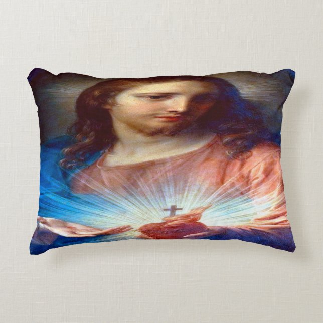 Sacred Heart of Jesus Decorative Cushion (Front)