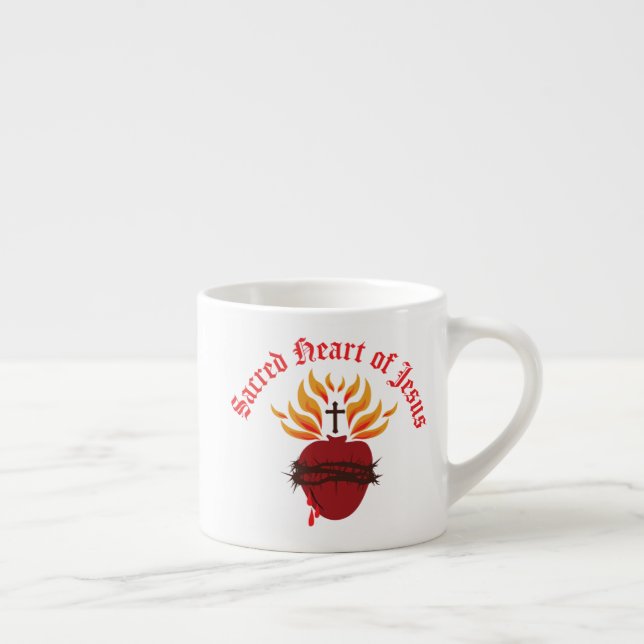 Sacred Heart of Jesus Espresso Cup (Right)