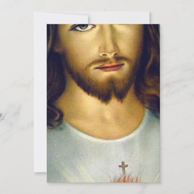 Sacred Heart Of Jesus Invitation (Front)