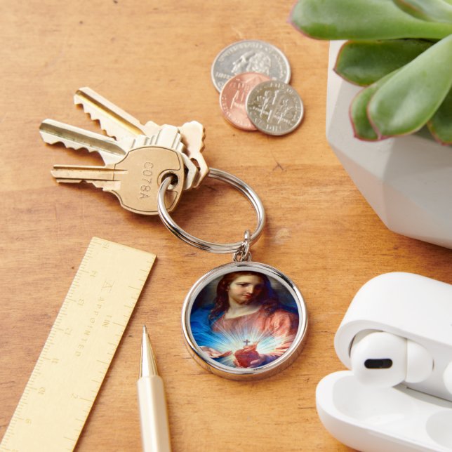 Sacred Heart of Jesus Key Ring (Desk)