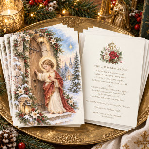 Sacred Heart of Jesus Knocking at the Door Holiday Card