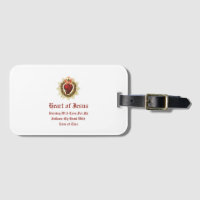 Sacred Heart of Jesus Luggage Tag