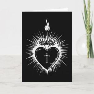 Sacred Heart Of Jesus Men Women Jesus Christ Chris Card