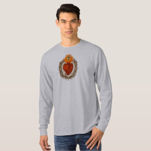 Sacred Heart of Jesus Men's Long Sleeve Tee 