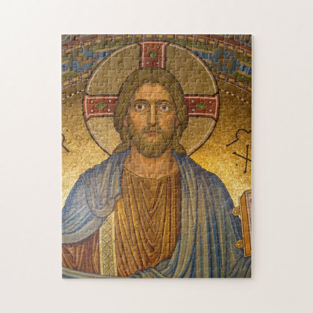 Sacred Heart Of Jesus Mosaic Jigsaw Puzzle (Vertical)