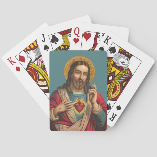 Sacred Heart of Jesus Playing Cards (Back)