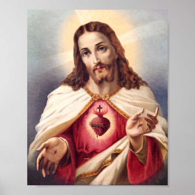 Sacred Heart Of Jesus Poster (Front)