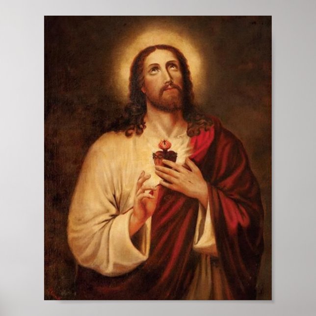 Sacred Heart Of Jesus Poster (Front)