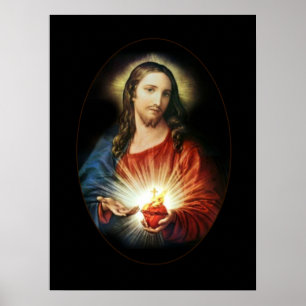Sacred Heart of Jesus Poster Paper (Matte)