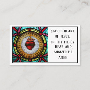 Sacred Heart of Jesus Prayer Request Cards