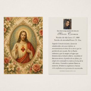 Sacred Heart of Jesus Spanish Funeral Prayer 