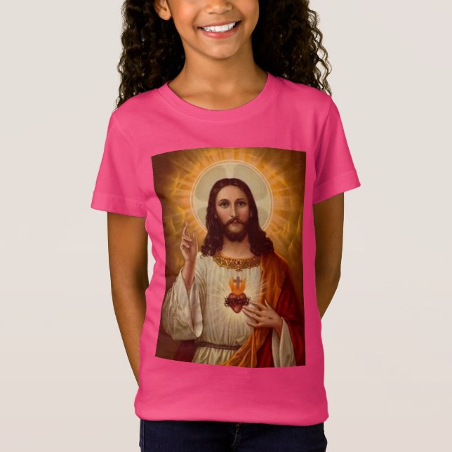Sacred Heart Of Jesus T-Shirt (Front)