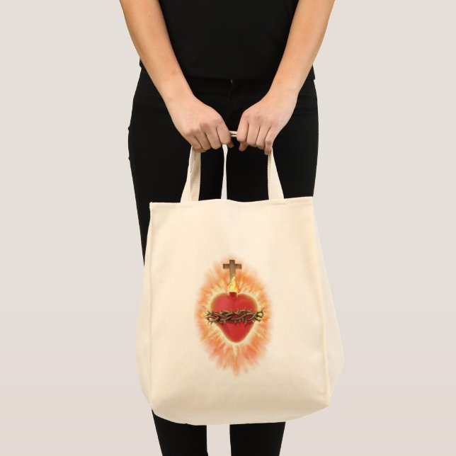 Sacred Heart of Jesus Tote Bag (Front (Product))
