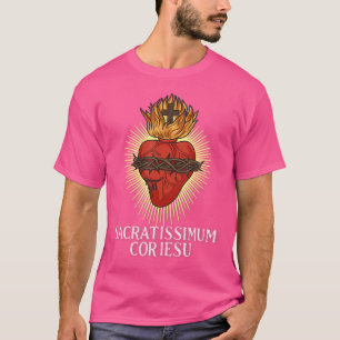 Sacred Heart Of Jesus Traditional Catholic T-Shirt