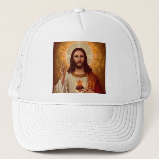 Sacred Heart of Jesus Trucker Hat (Front)