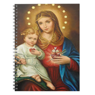 SACRED HEART OF MARY 12 CUSTOMIZABLE PRODUCTS SPIRAL NOTEBOOK