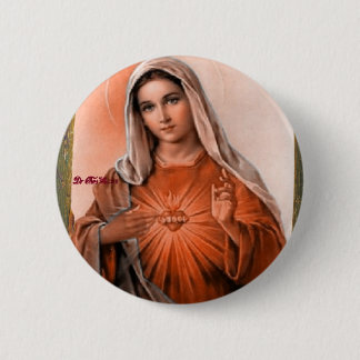SACRED HEART OF MARY A05  CUSTOMIZABLE PRODUCTS 6 CM ROUND BADGE