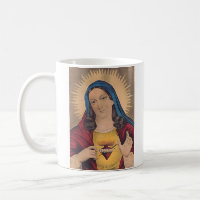 Sacred Heart of Mary Coffee Mug (Left)