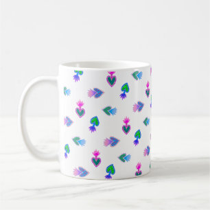 Sacred Heart of Mary Folk Art Mug
