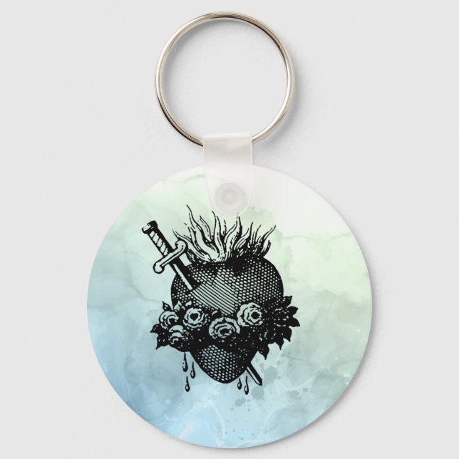 Sacred Heart Of Mary Key Ring (Front)