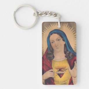 Sacred Heart of Mary Key Ring