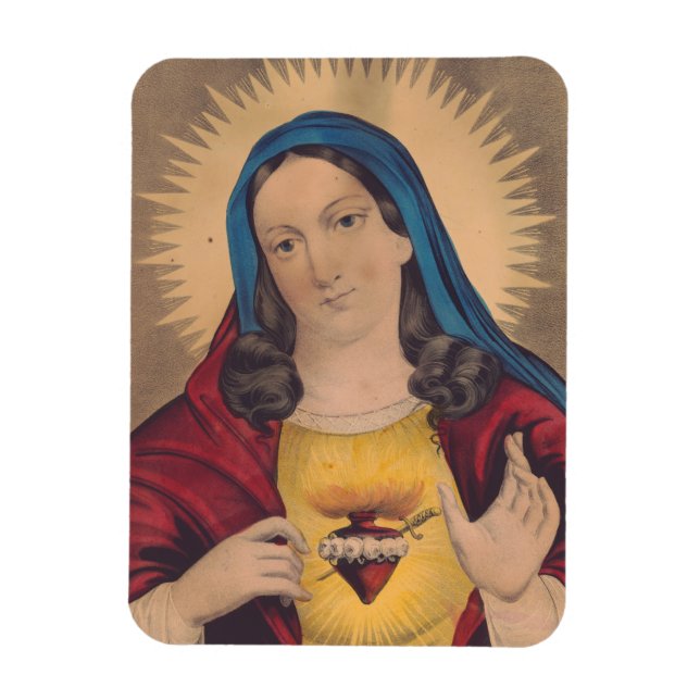 Sacred Heart of Mary Magnet (Vertical)