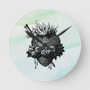 Sacred Heart of Mary Round Clock
