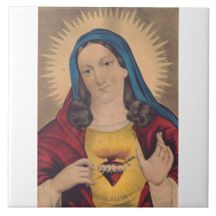 Sacred Heart of Mary Tile
