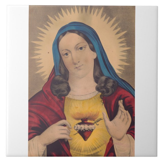 Sacred Heart of Mary Tile (Front)