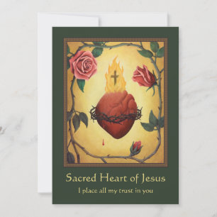 Sacred Heart Painting & Prayer