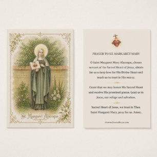 Sacred Heart St Margaret Mary Prayer Holy