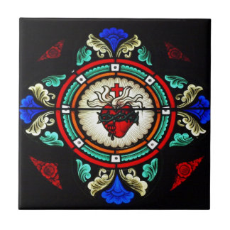 Sacred Heart (Stained Glass) Tile