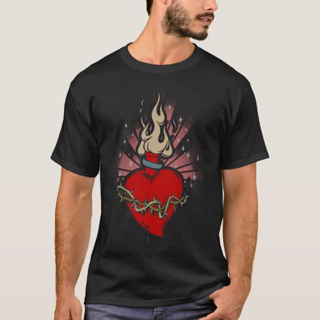 Sacred Heart Tattoo T-Shirt (Front)