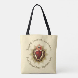 Sacred Heart Tote Bag