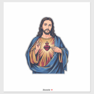 Sacred Heart Vintage Engraving Religious Vector De