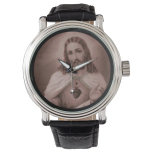 Sacred Heart with Cross Watch