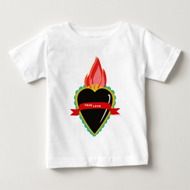 Sacred Heart with True Love Ribbon Sash Tee (Front)