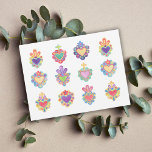 SACRED HEARTS, WATERCOLOR, mexico, mexican folk Postcard<br><div class="desc">SACRED HEARTS,  WATERCOLOR,  mexico,  mexican folk,  mexican craft,  mexican heart,  catholic,  cross,  hearts,  watercolor heart, </div>