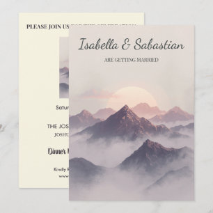 Sacred Horizon Spiritual Boho Wedding Invitation